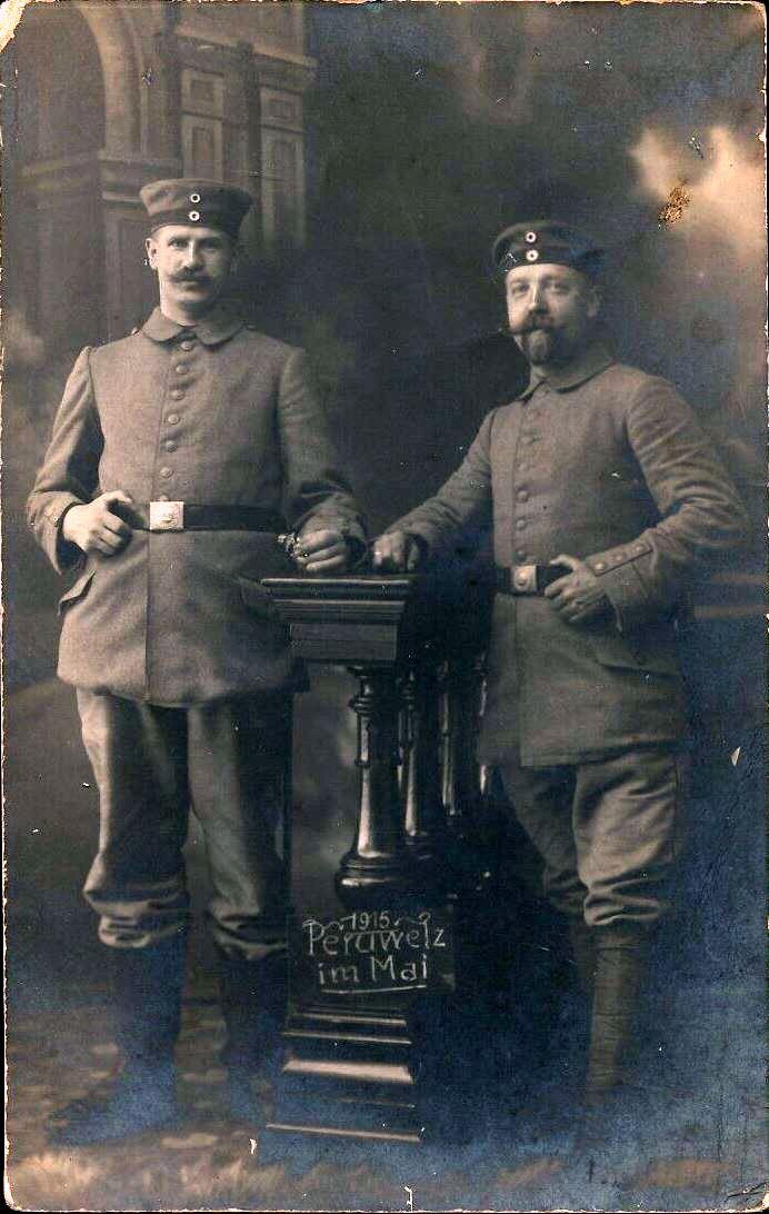 Foto ak soldaten in peruwelz belgien 1